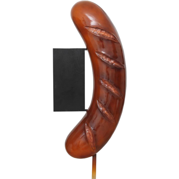 Sausage with board